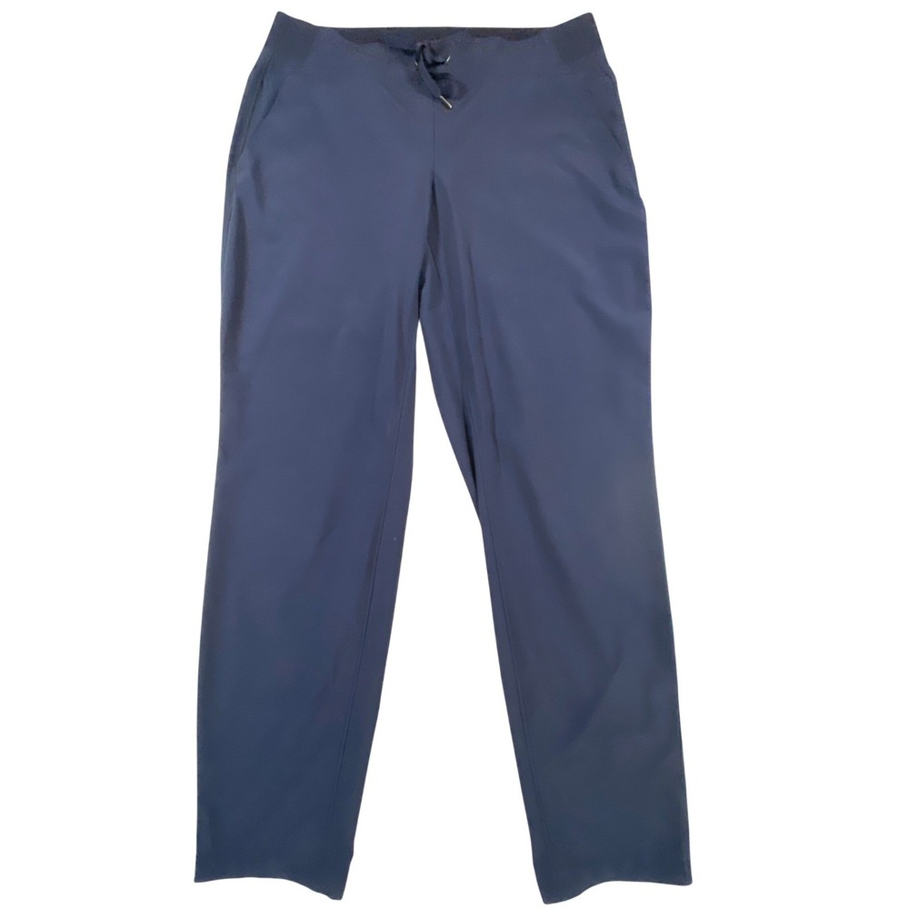 Athleta Navy Blue Jogger Pants Drawstring Waist Pockets‎ Women's Size 10